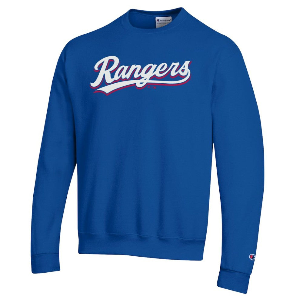 Texas Rangers Champion Powerblend Wordmark Sweatshirt - MLB