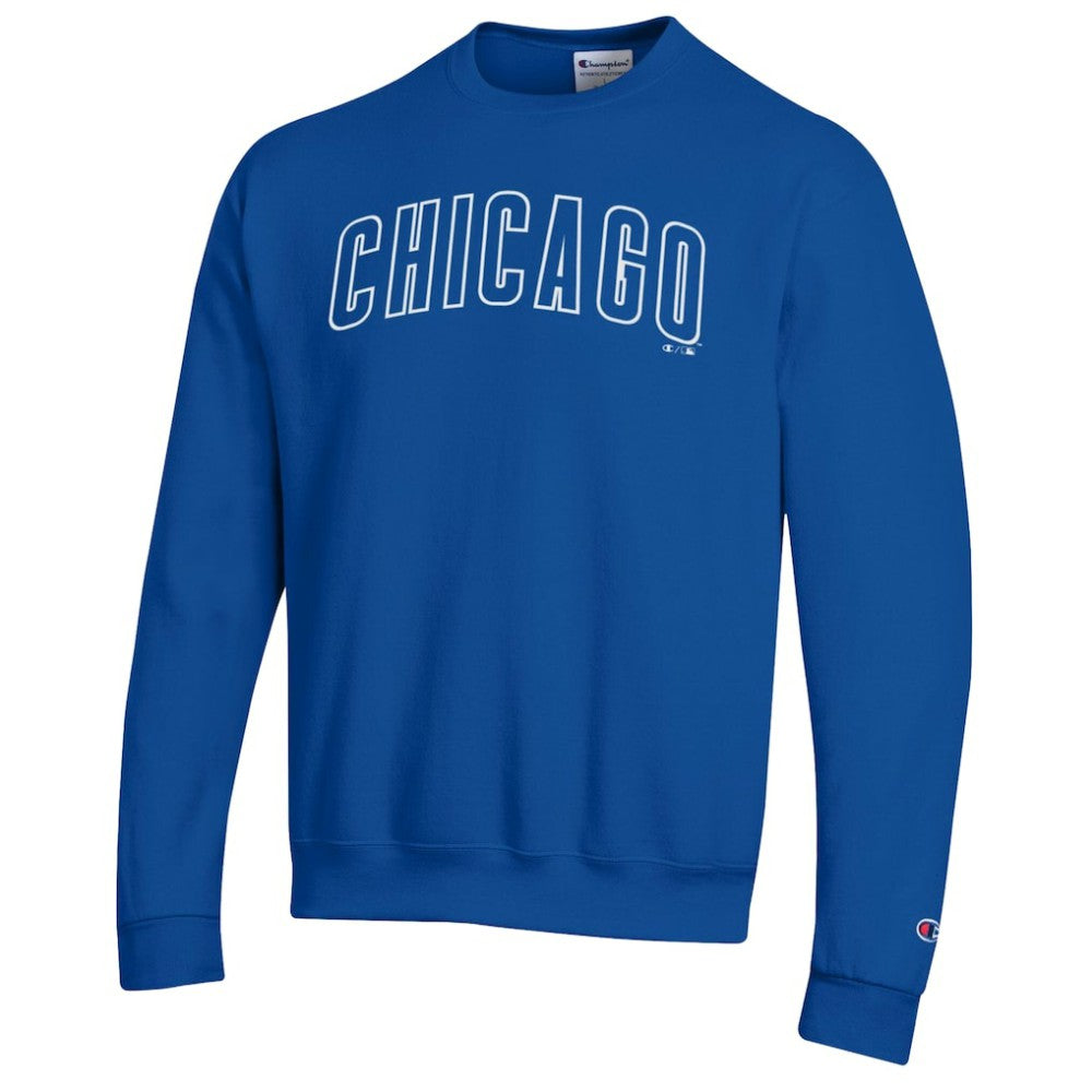 Chicago Cubs Champion Powerblend Wordmark Sweatshirt - MLB