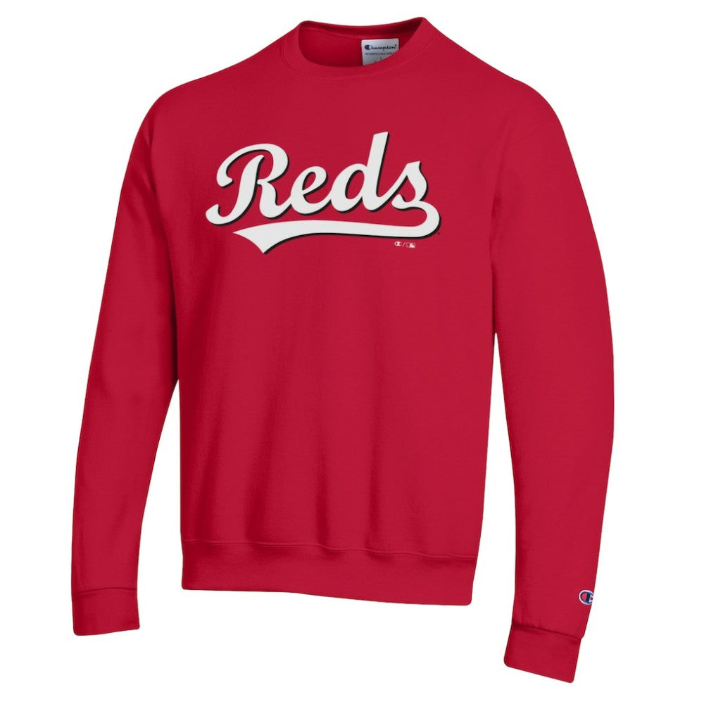 Cincinnati Reds Champion Powerblend Wordmark Sweatshirt - MLB