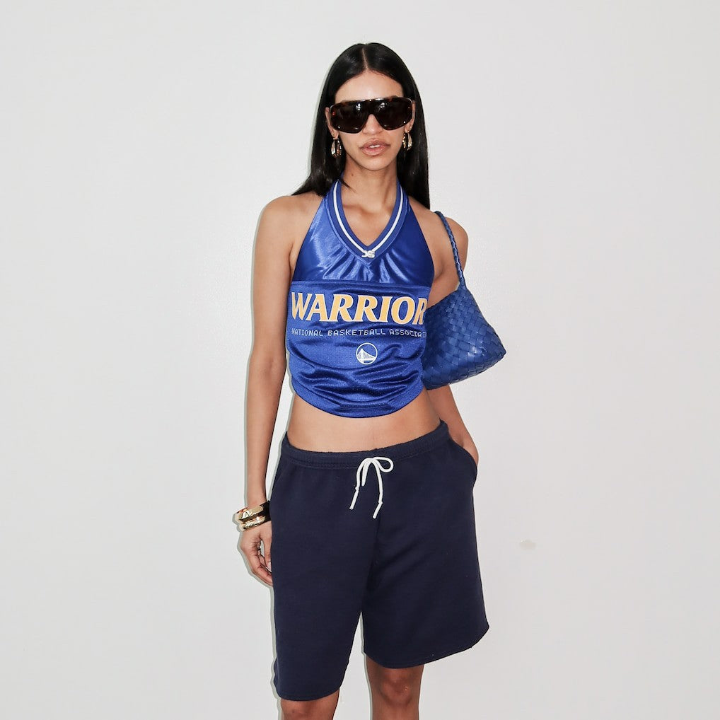 Golden State Warriors Off Season x NBA Women's Halter Top Royal - NBA