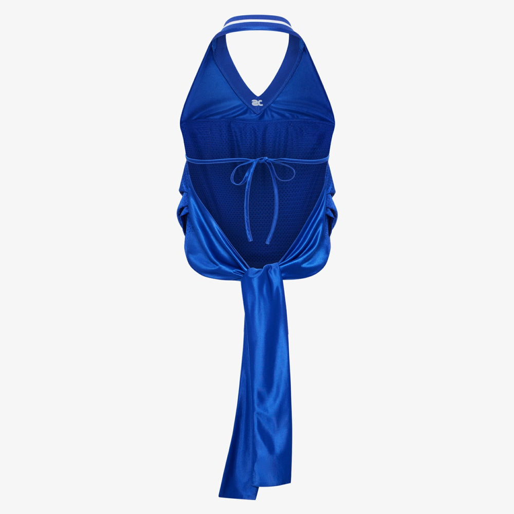 New York Knicks Off Season x NBA Women's Halter Top Blue - NBA