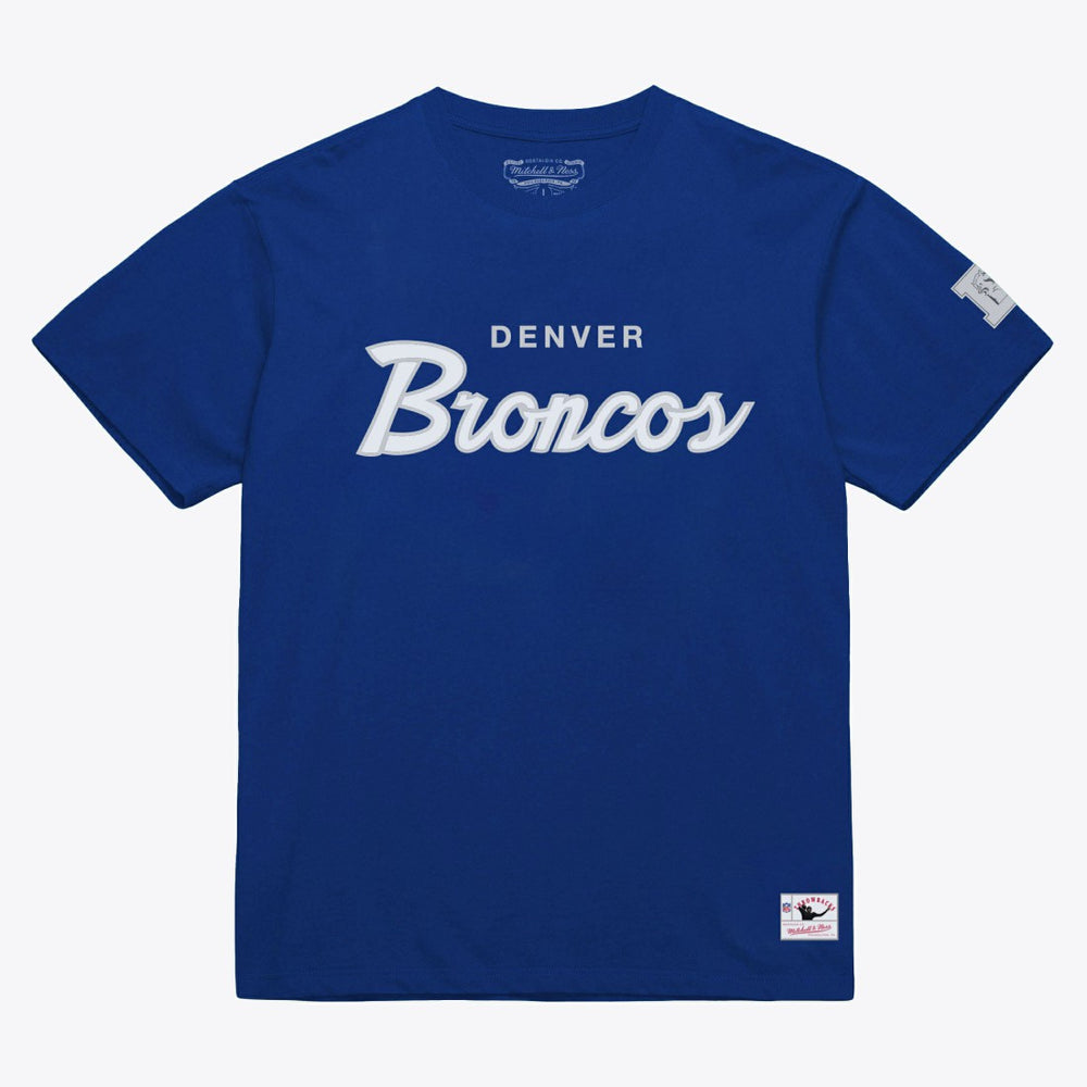 Denver Broncos Head Coach Classic T-Shirt Royal | Mitchell & Ness