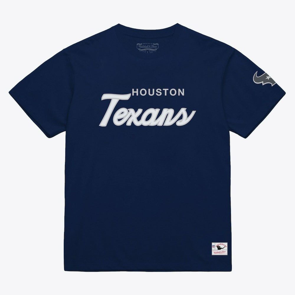 Houston Texans Head Coach Classic T-Shirt Navy | Mitchell & Ness