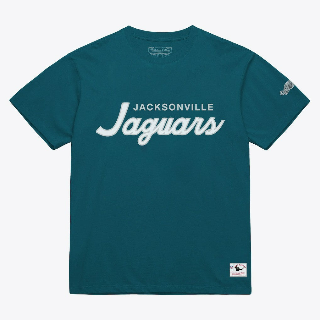 Jacksonville Jaguars Head Coach Classic T-Shirt Teal | Mitchell & Ness