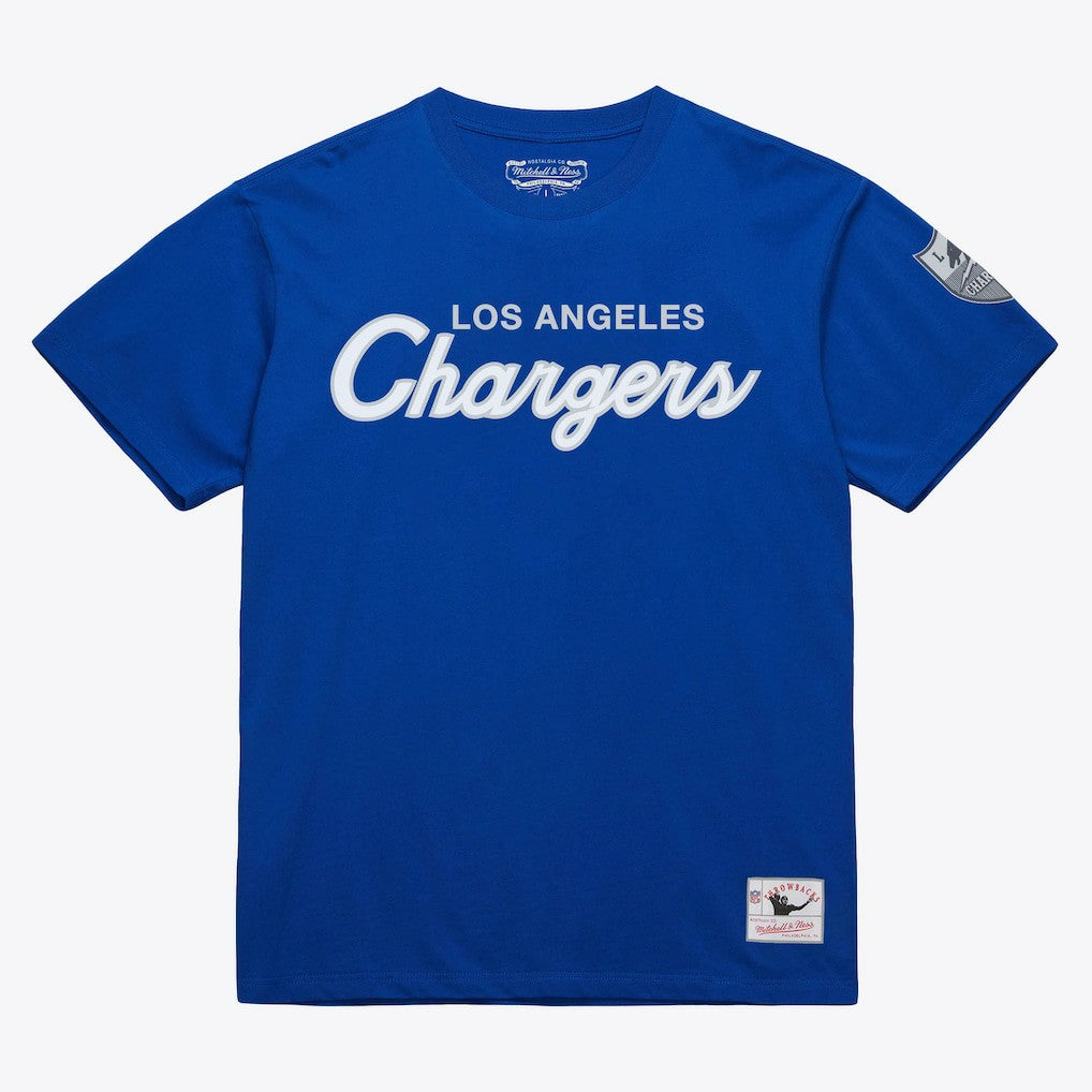 Los Angeles Chargers Head Coach Classic T-Shirt Royal | Mitchell & Ness