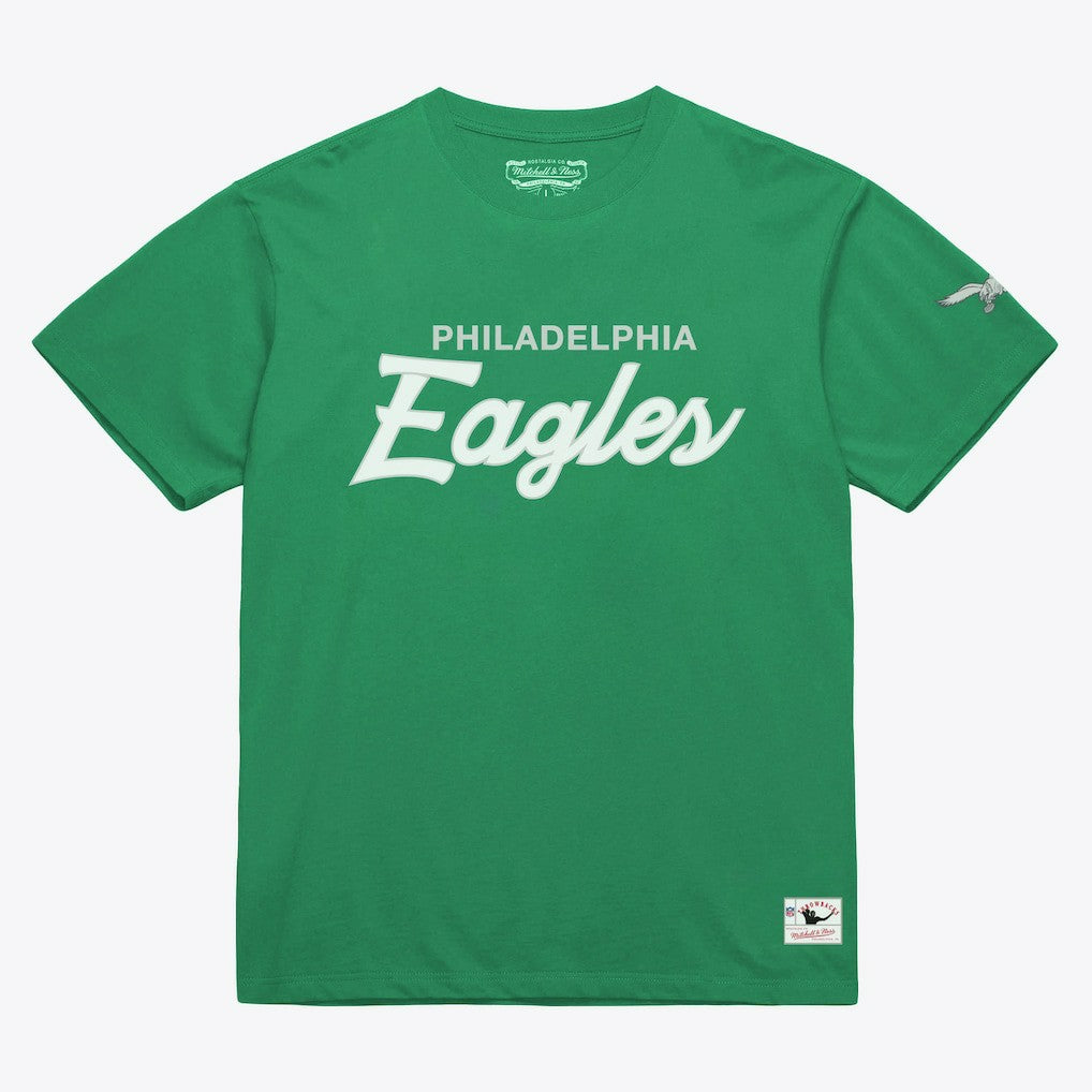Philadelphia Eagles Head Coach Classic T-Shirt Kelly Green | Mitchell & Ness