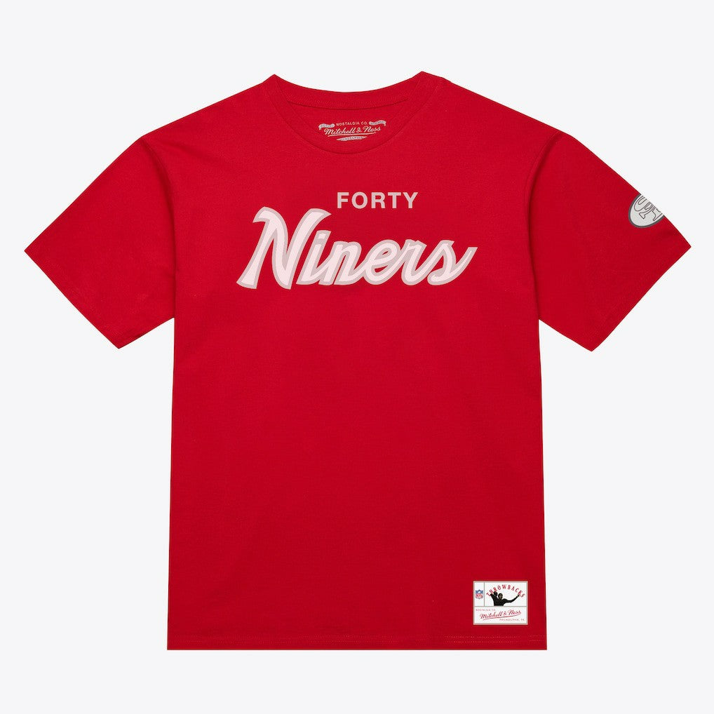 San Francisco 49ers Head Coach Classic T-Shirt Scarlet | Mitchell & Ness