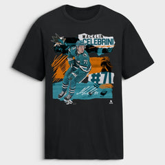 Macklin Celebrini San Jose Sharks Fresh Ice T-Shirt - Black - NHL
