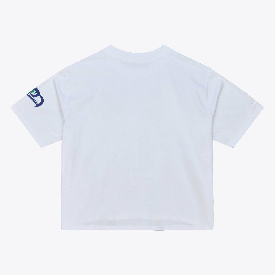 Seattle Seahawks Women's Head Coach Cropped T-Shirt White | Mitchell & Ness