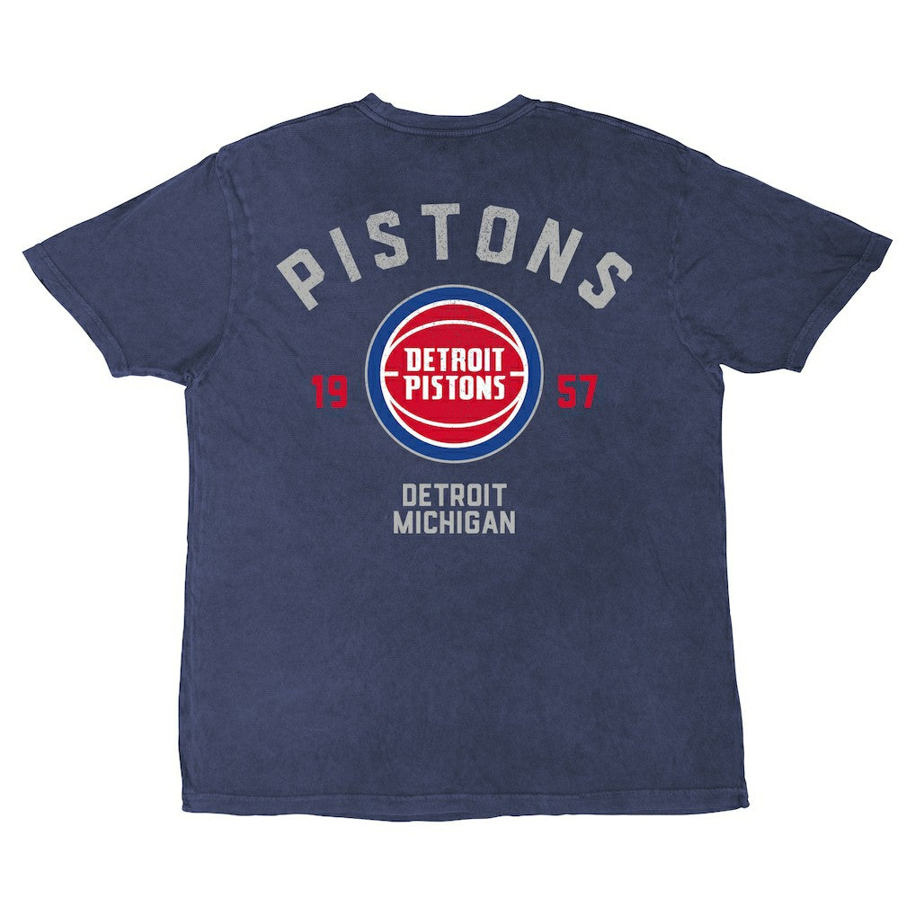 Detroit Pistons Stadium Essentials Unisex Get Back Vintage T-Shirt Blue - NBA
