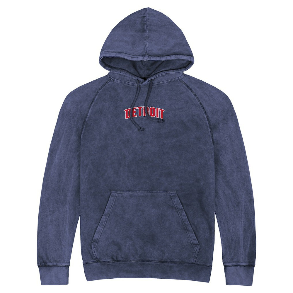 Detroit Pistons Stadium Essentials Unisex Get Back Vintage Raglan Hoodie Blue - NBA