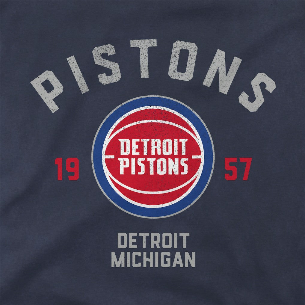 Detroit Pistons Stadium Essentials Unisex Get Back Vintage Raglan Hoodie Blue - NBA