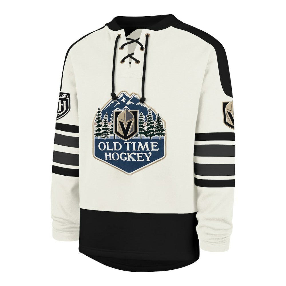 Vegas Golden Knights '47 Pond Hockey Trio Eternal Lacer Sweatshirt - Cream - NHL