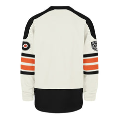 Philadelphia Flyers '47 Pond Hockey Trio Eternal Lacer Sweatshirt - Cream - NHL