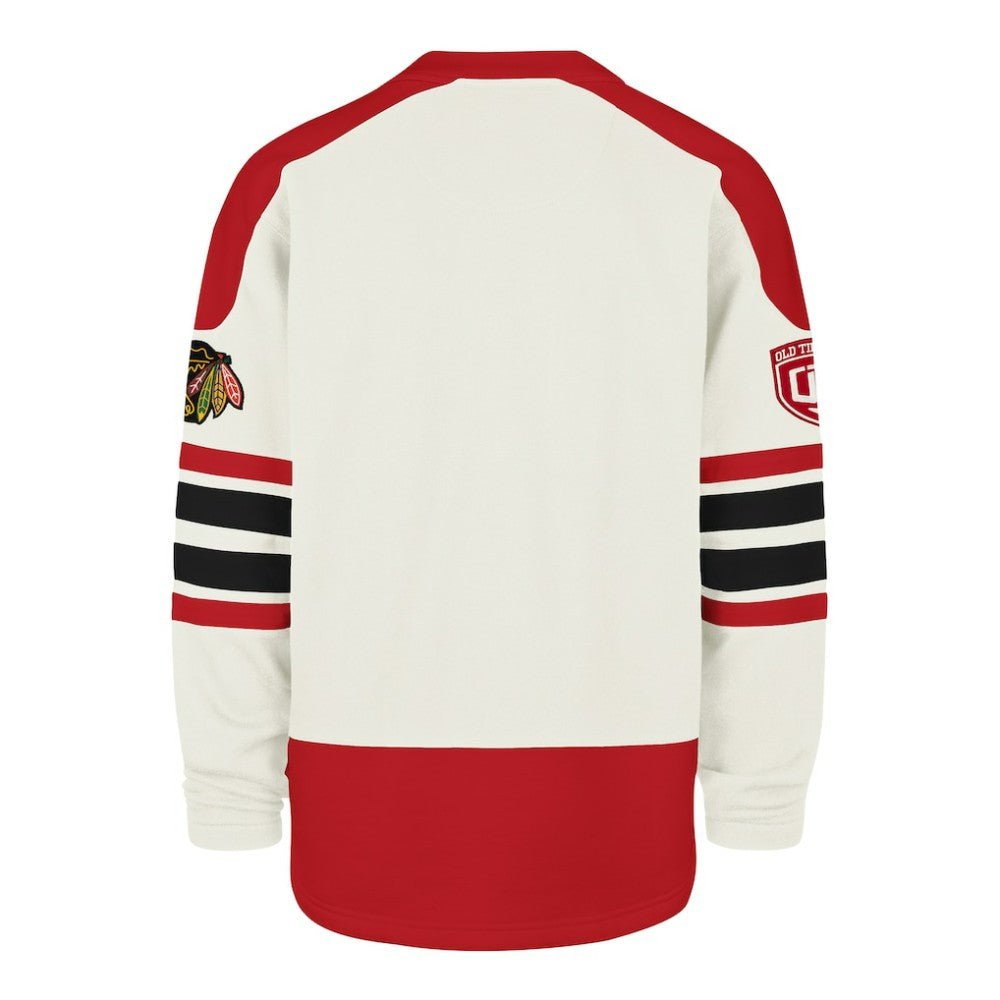 Chicago Blackhawks '47 Pond Hockey Trio Eternal Lacer Sweatshirt - Cream - NHL