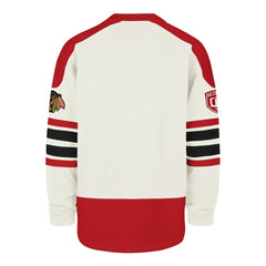 Chicago Blackhawks '47 Pond Hockey Trio Eternal Lacer Sweatshirt - Cream - NHL