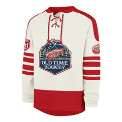 Detroit Red Wings '47 Pond Hockey Trio Eternal Lacer Sweatshirt - Cream - NHL