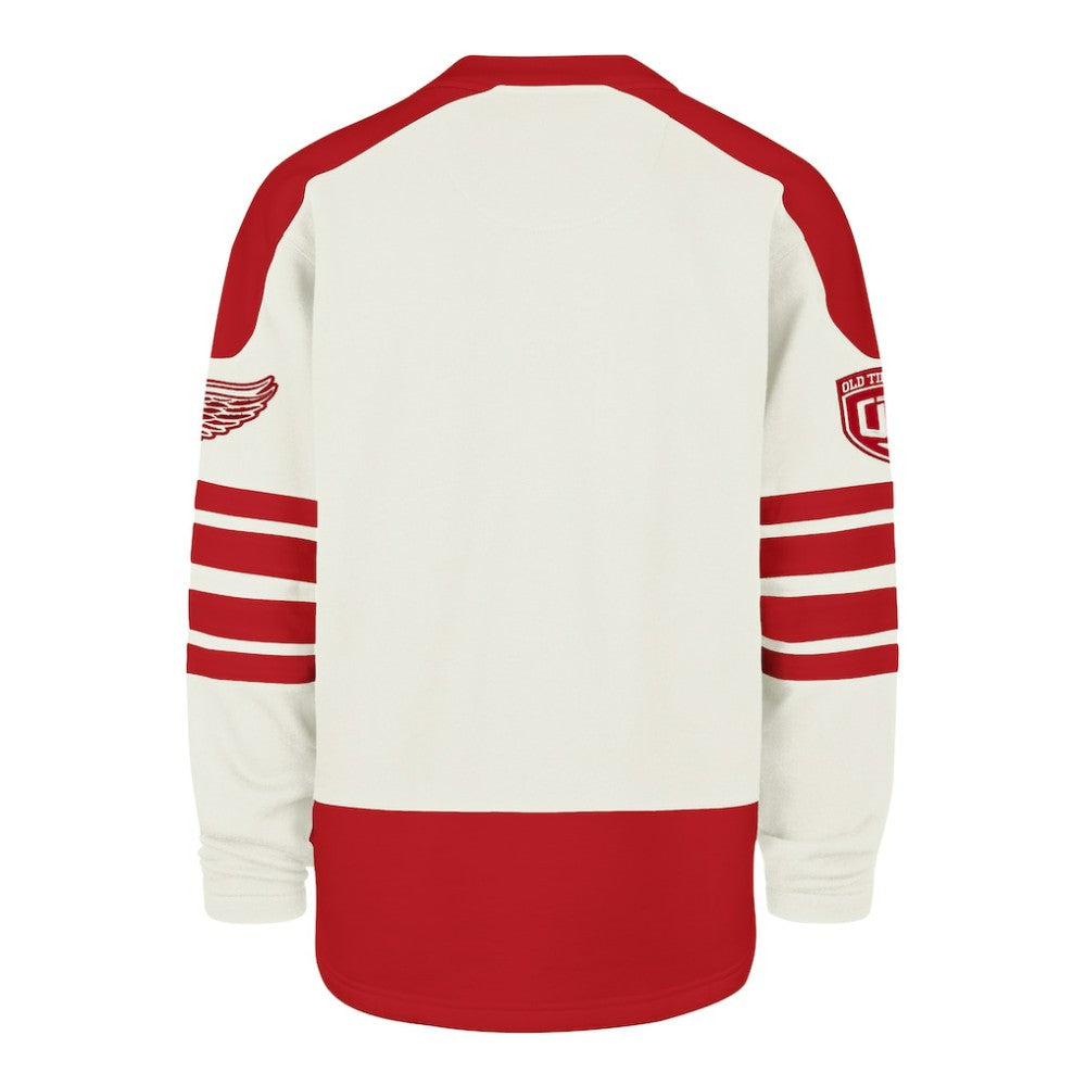 Detroit Red Wings '47 Pond Hockey Trio Eternal Lacer Sweatshirt - Cream - NHL