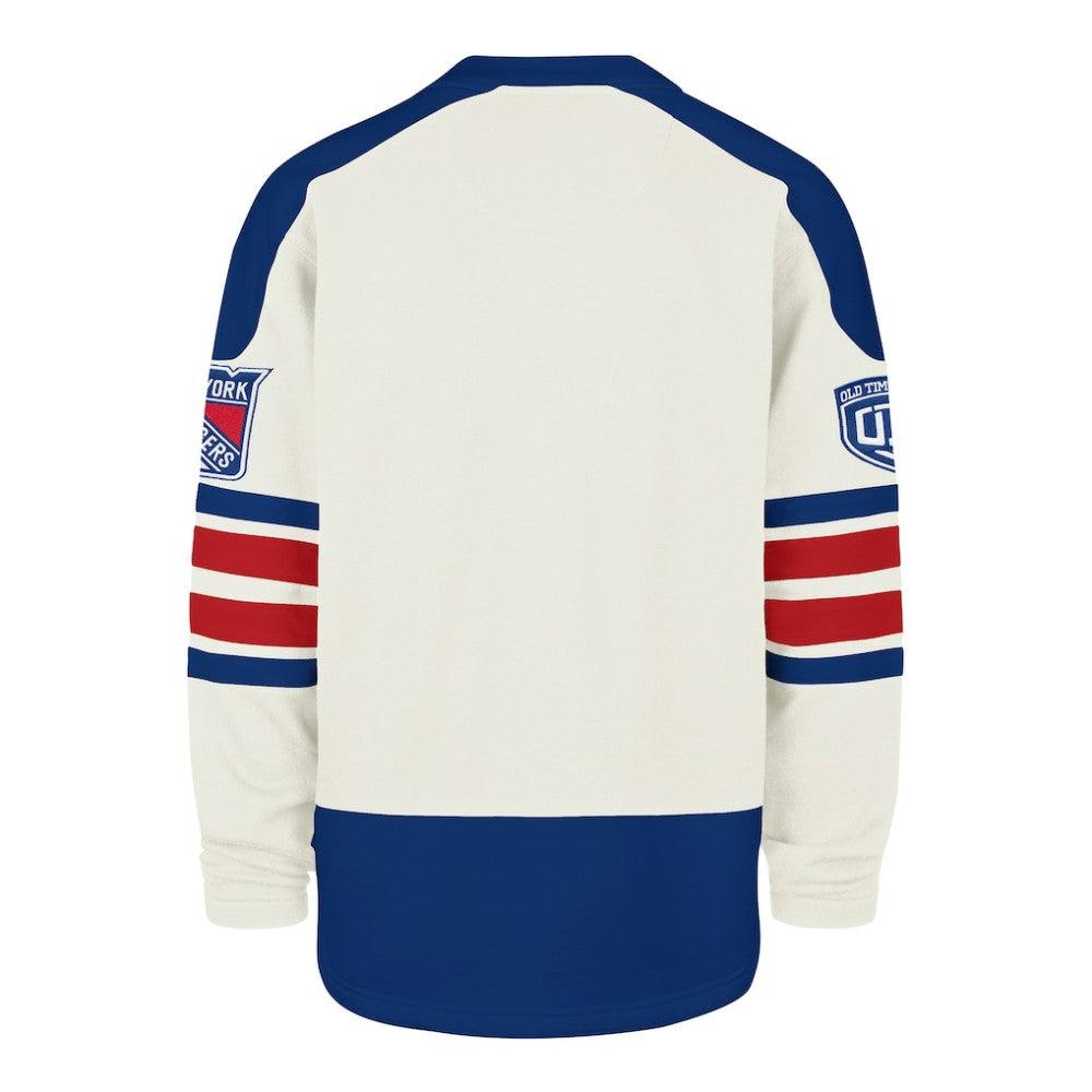 New York Rangers '47 Pond Hockey Trio Eternal Lacer Sweatshirt - Cream - NHL
