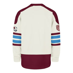Colorado Avalanche '47 Pond Hockey Trio Eternal Lacer Sweatshirt - Cream - NHL