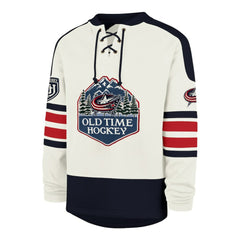 Columbus Blue Jackets '47 Pond Hockey Trio Eternal Lacer Sweatshirt - Cream - NHL