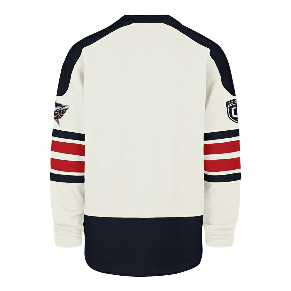 Columbus Blue Jackets '47 Pond Hockey Trio Eternal Lacer Sweatshirt - Cream - NHL
