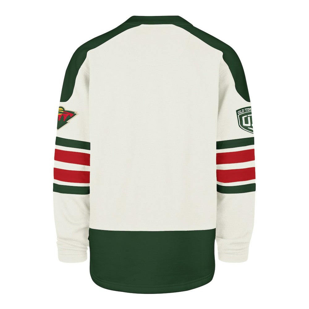 Minnesota Wild '47 Pond Hockey Trio Eternal Lacer Sweatshirt - Cream - NHL
