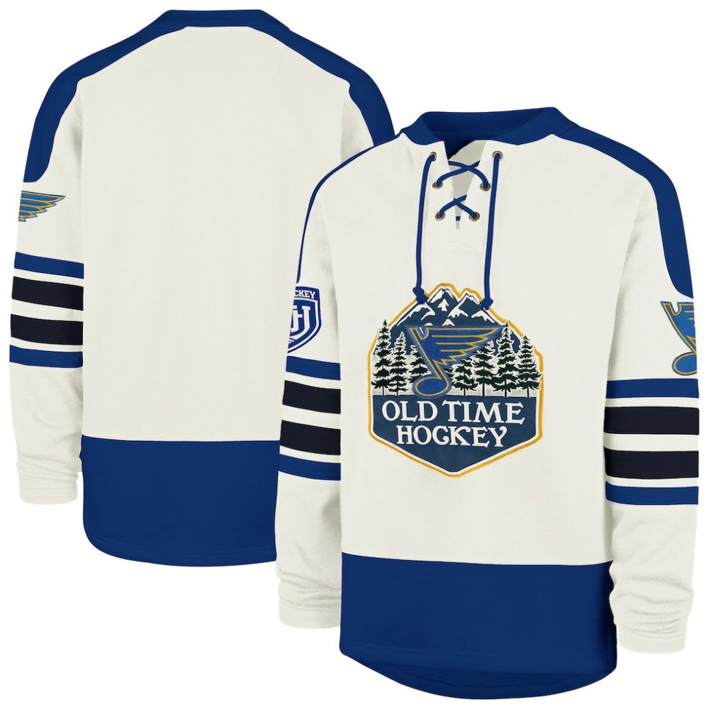 St. Louis Blues '47 Pond Hockey Trio Eternal Lacer Sweatshirt - Cream - NHL