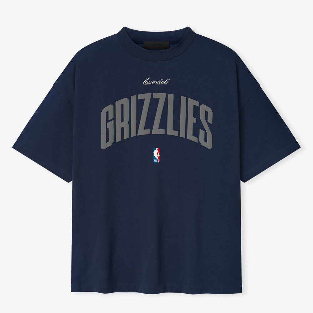 Memphis Grizzlies Fear of God x NBA Unisex 90s Fit T-Shirt Navy - NBA