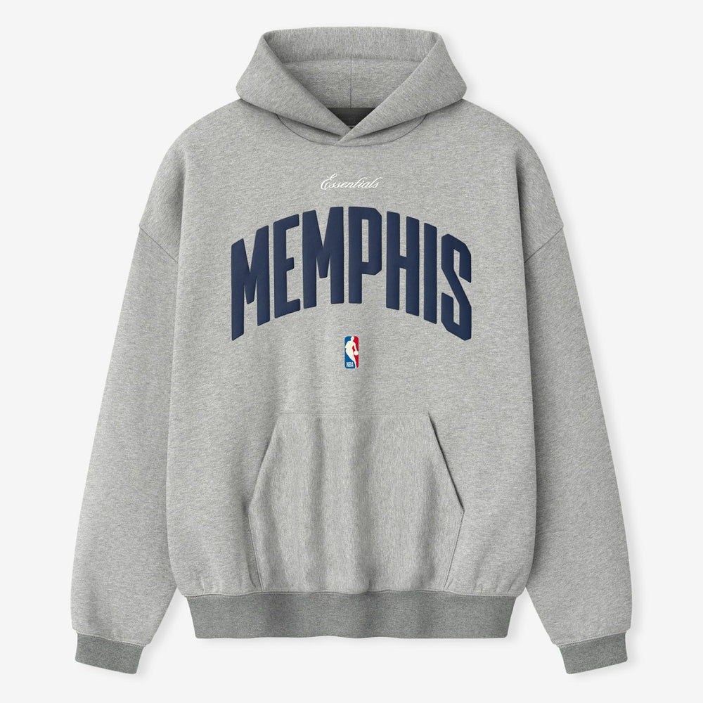 Memphis Grizzlies Fear of God x NBA Unisex 90s Hoodie Heather Gray - NBA