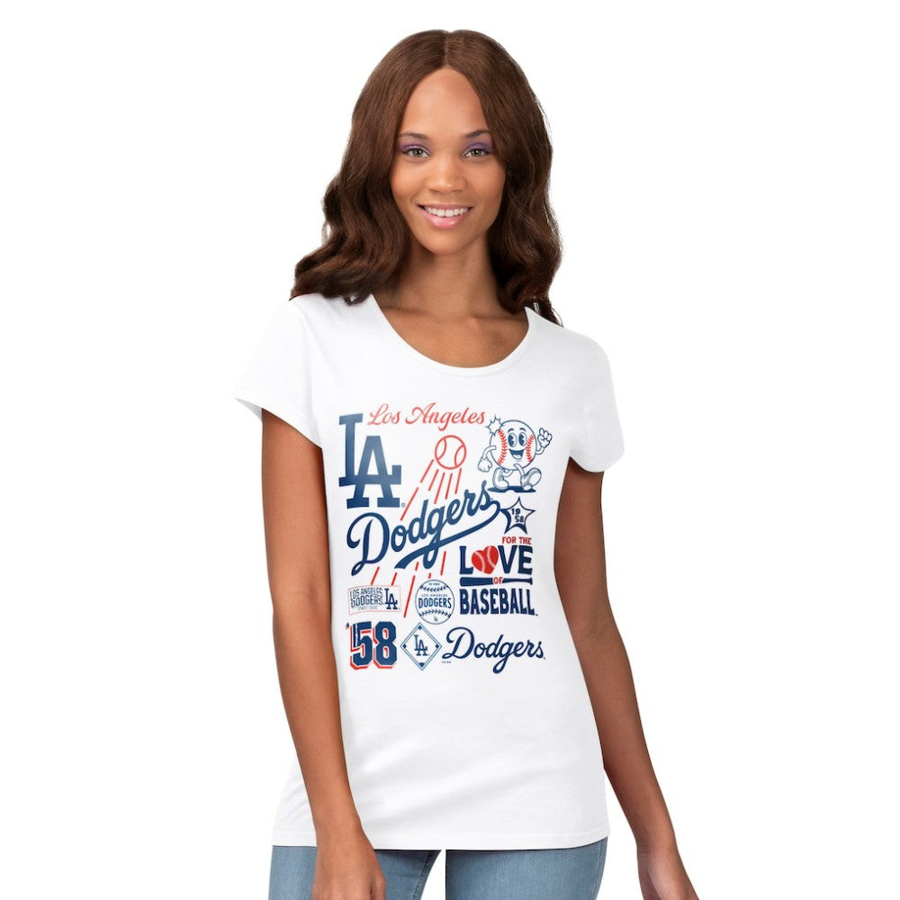Los Angeles Dodgers G-III 4Her by Carl Banks Women's Endzone Collage T-Shirt - MLB