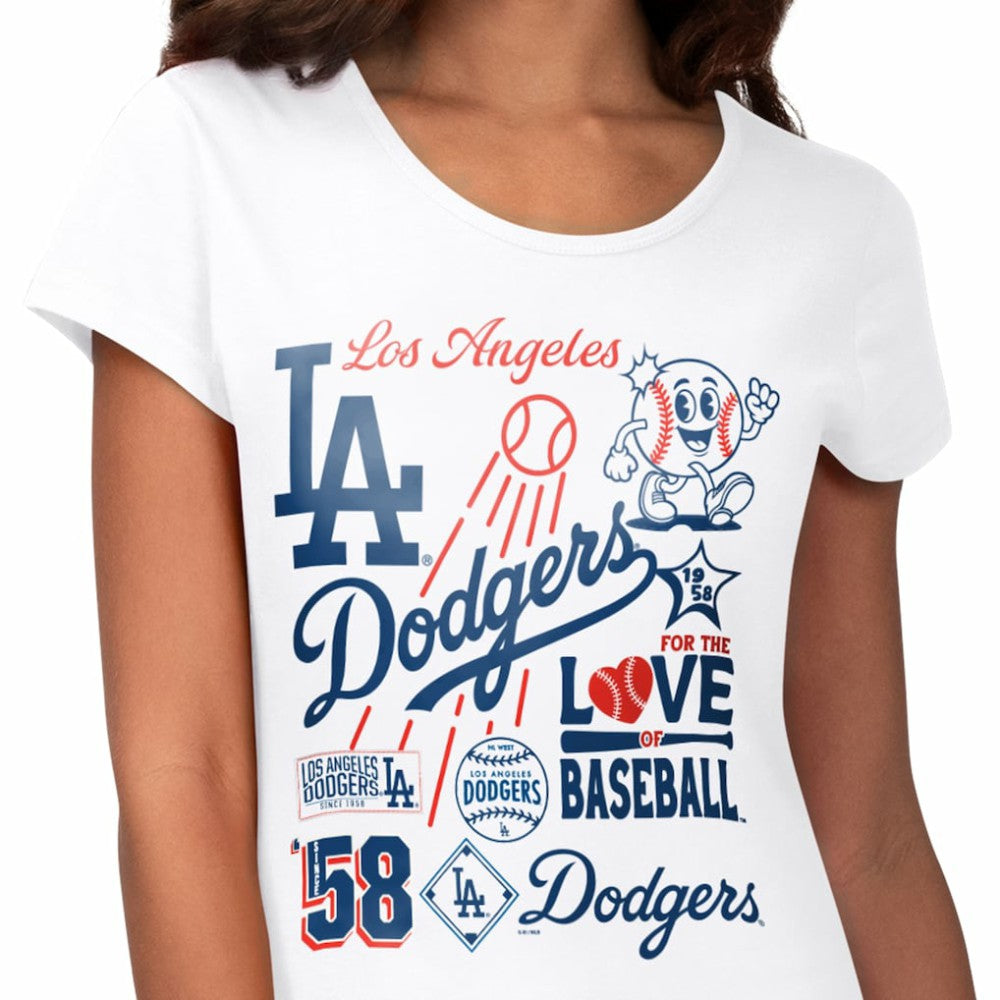 Los Angeles Dodgers G-III 4Her by Carl Banks Women's Endzone Collage T-Shirt - MLB