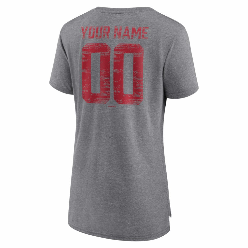Arizona Diamondbacks Women's Heritage Personalized Any Name & Number Tri-Blend T-Shirt - MLB