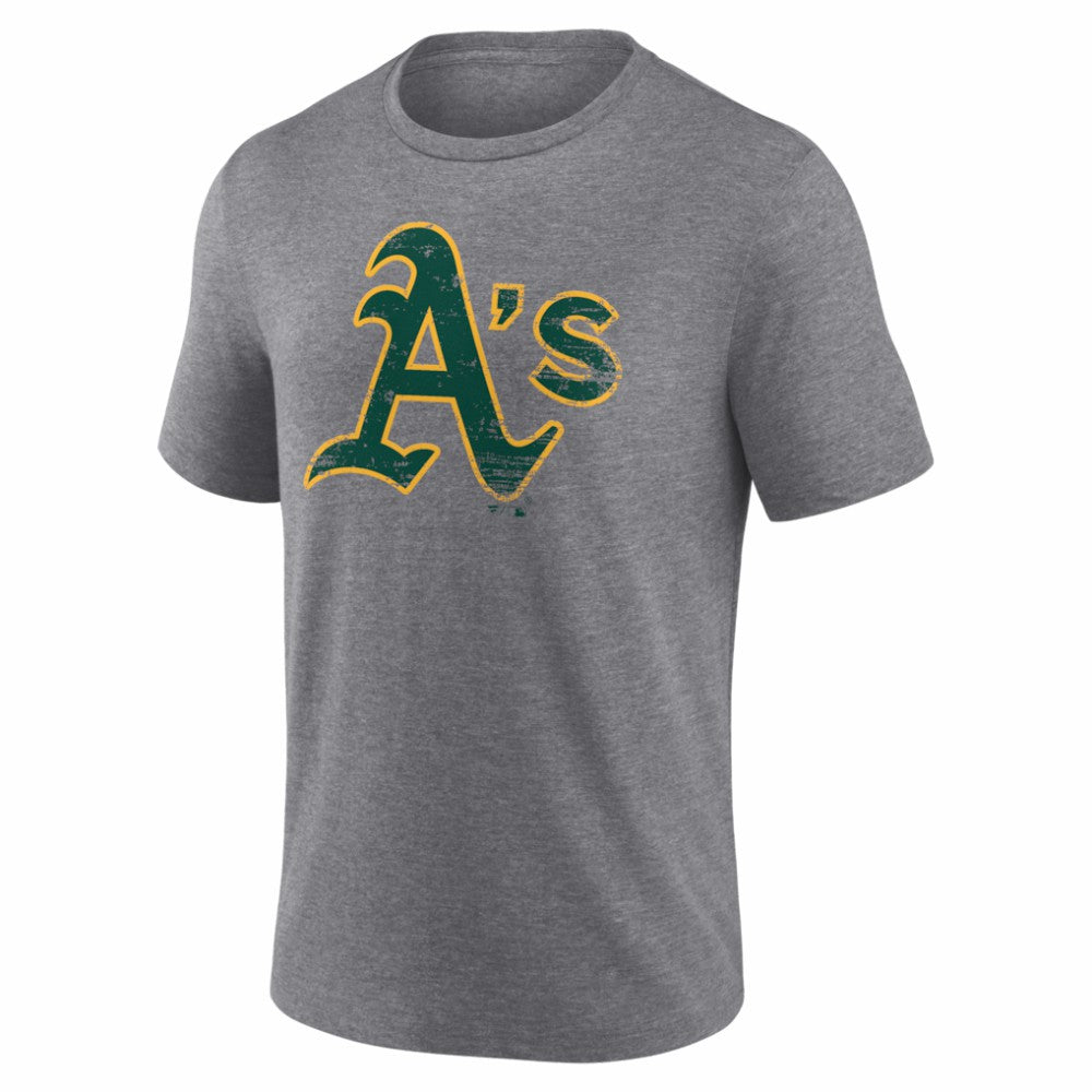Athletics Heritage Personalized Any Name & Number Tri-Blend T-Shirt - MLB