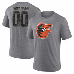 Baltimore Orioles Heritage Personalized Any Name & Number Tri-Blend T-Shirt - MLB