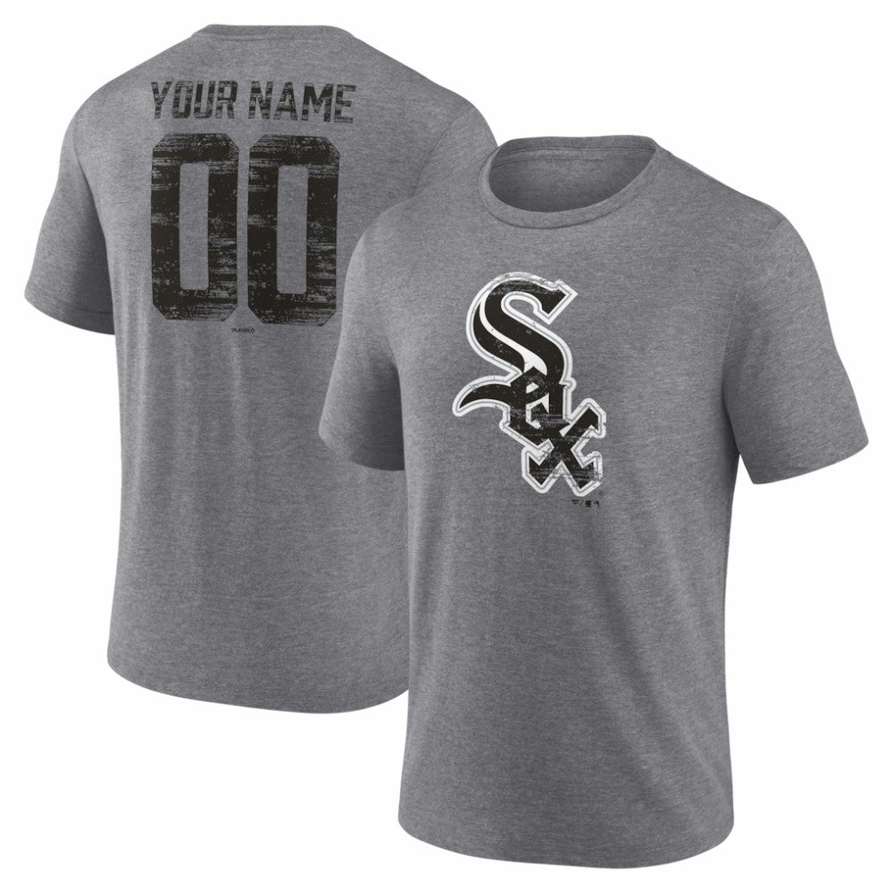 Chicago White Sox Heritage Personalized Any Name & Number Tri-Blend T-Shirt - MLB