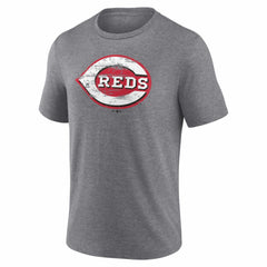 Cincinnati Reds Heritage Personalized Any Name & Number Tri-Blend T-Shirt - MLB