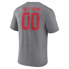 Cincinnati Reds Heritage Personalized Any Name & Number Tri-Blend T-Shirt - MLB