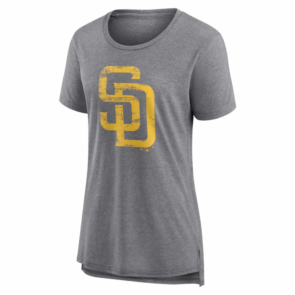 San Diego Padres Women's Heritage Personalized Any Name & Number Tri-Blend T-Shirt - MLB