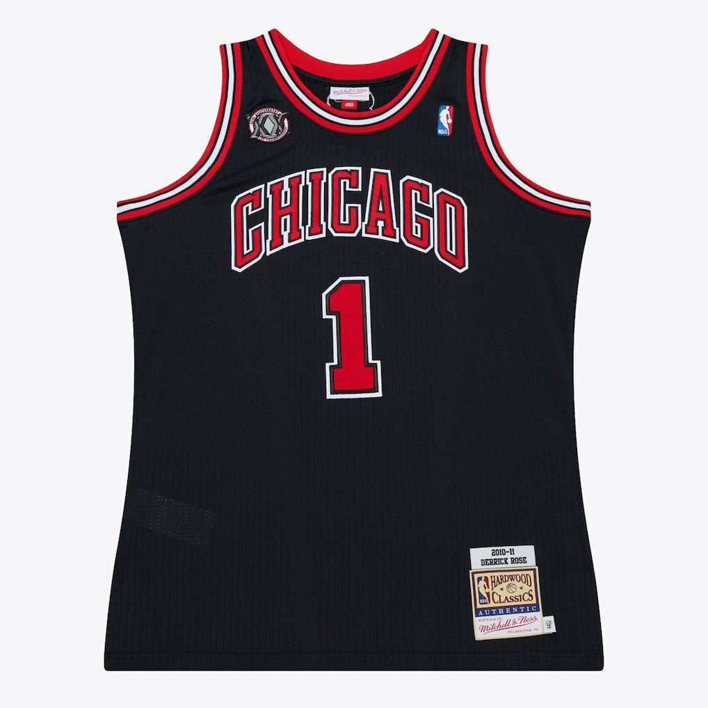 Derrick Rose Chicago Bulls 2010-11 Authentic Jersey Black - NBA