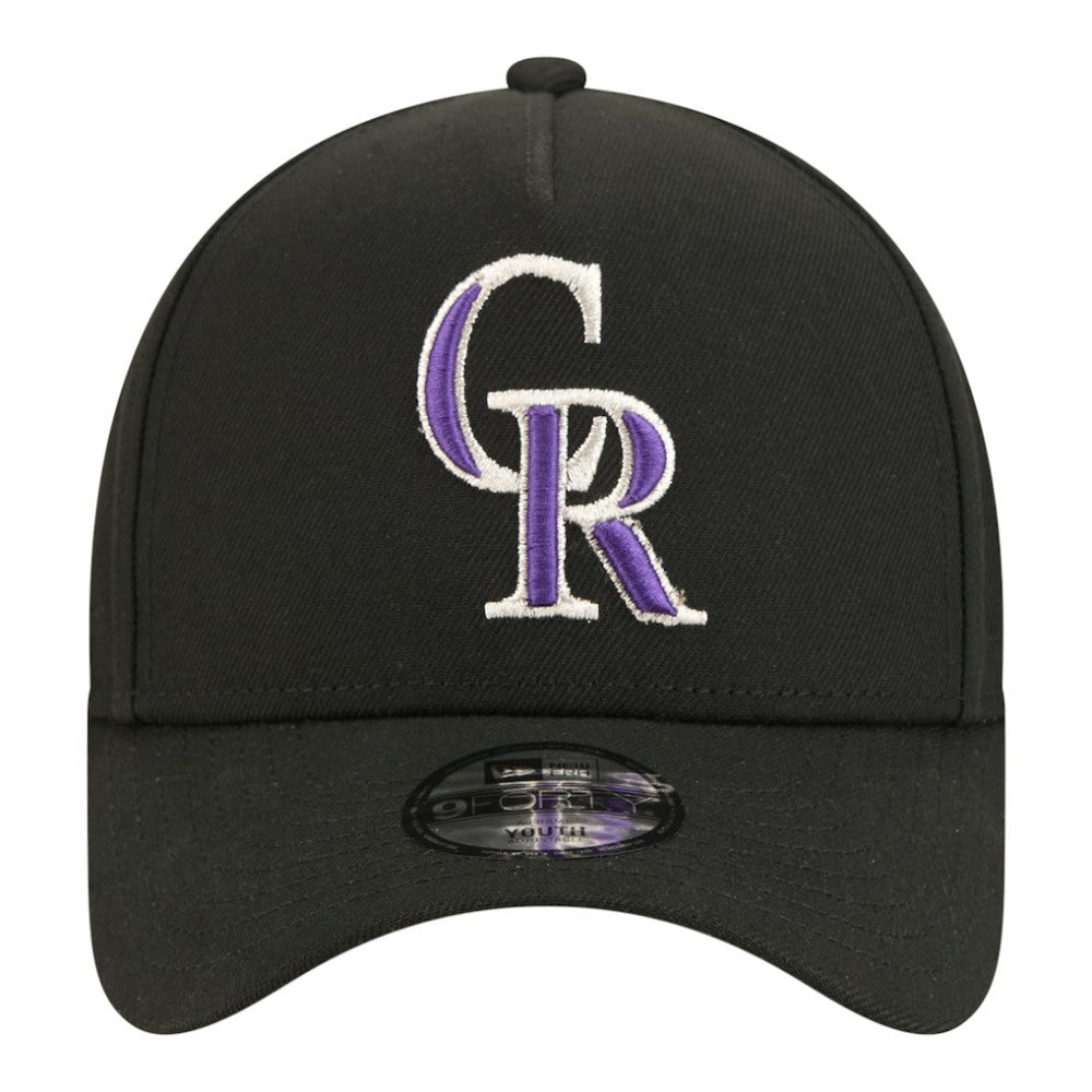 Colorado Rockies New Era Youth 9FORTY A-Frame Adjustable Hat - MLB