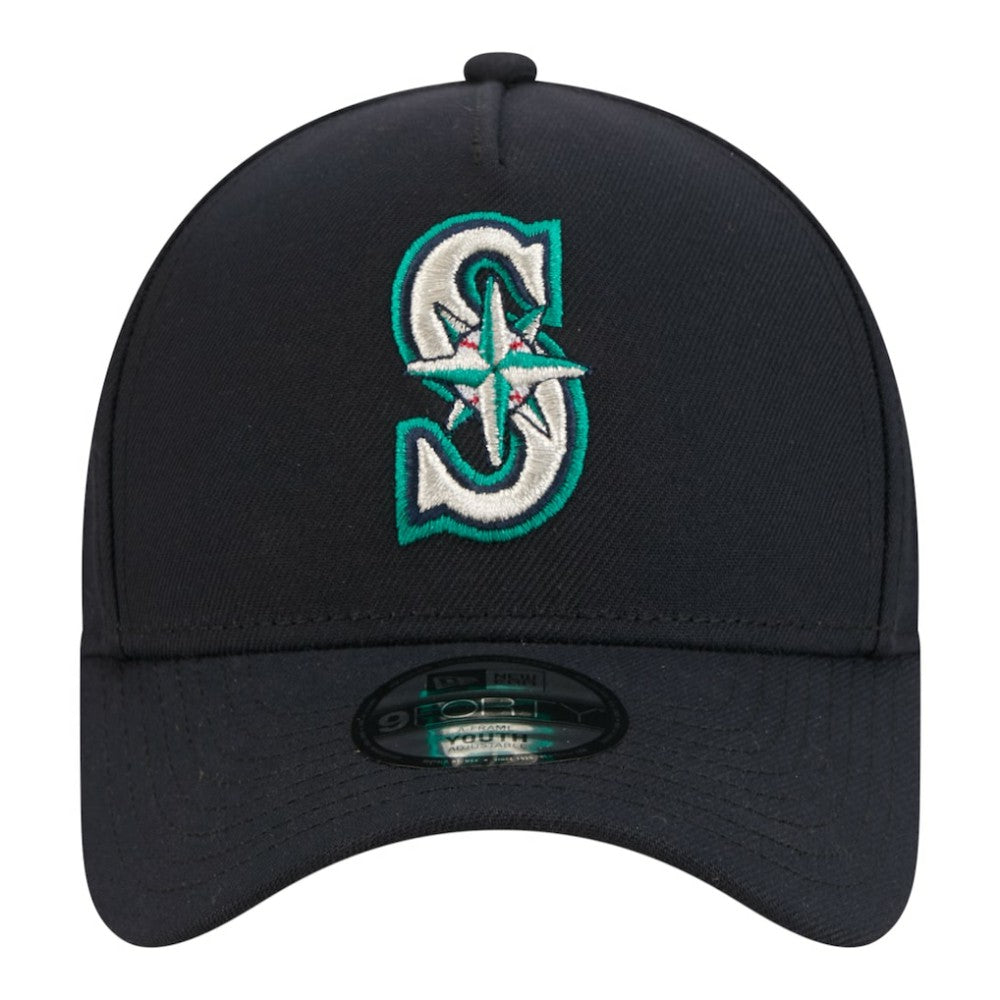 Seattle Mariners New Era Youth 9FORTY A-Frame Adjustable Hat - MLB