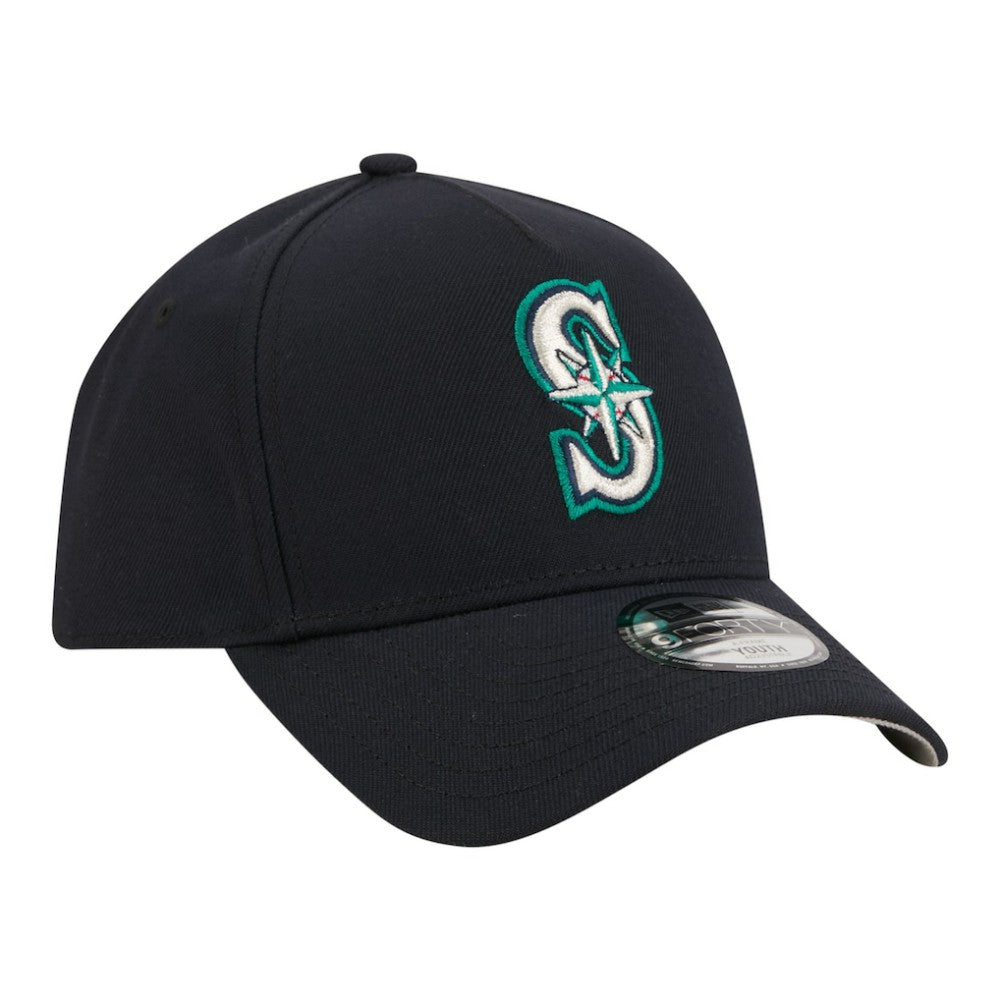 Seattle Mariners New Era Youth 9FORTY A-Frame Adjustable Hat - MLB