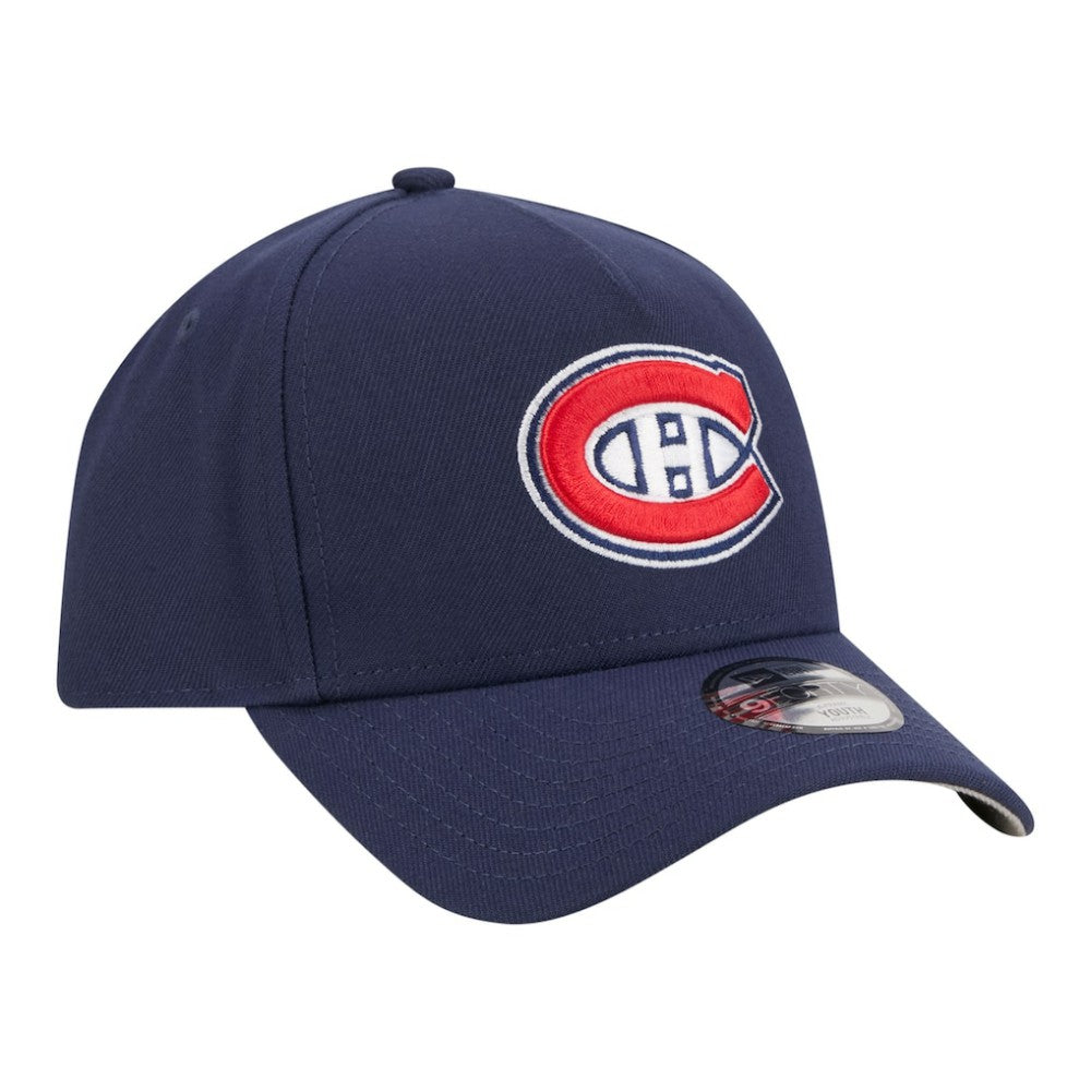 Montreal Canadiens New Era Youth 9FORTY A-Frame Adjustable Hat - Navy - NHL