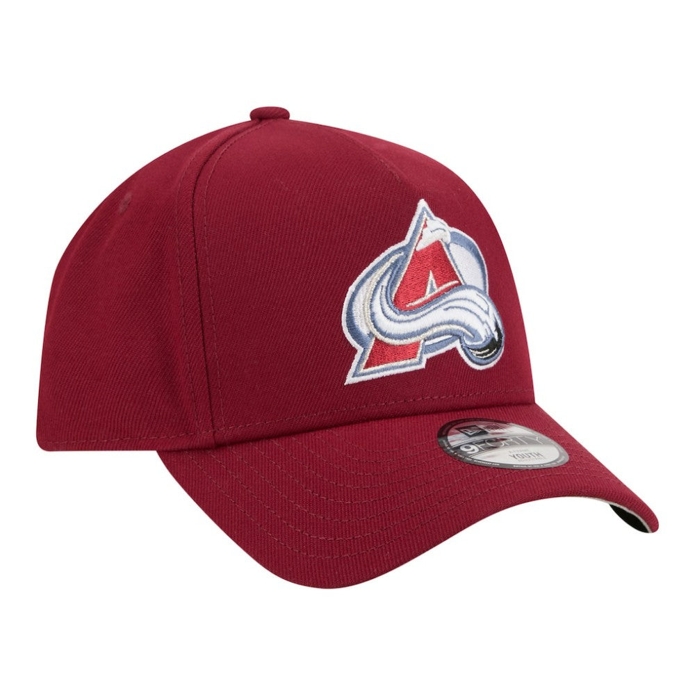 Colorado Avalanche New Era Youth 9FORTY A-Frame Adjustable Hat - Burgundy - NHL