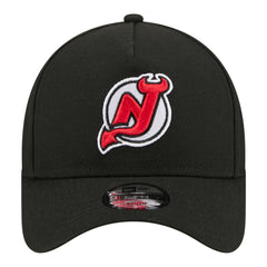 New Jersey Devils New Era Youth 9FORTY A-Frame Adjustable Hat - Black - NHL