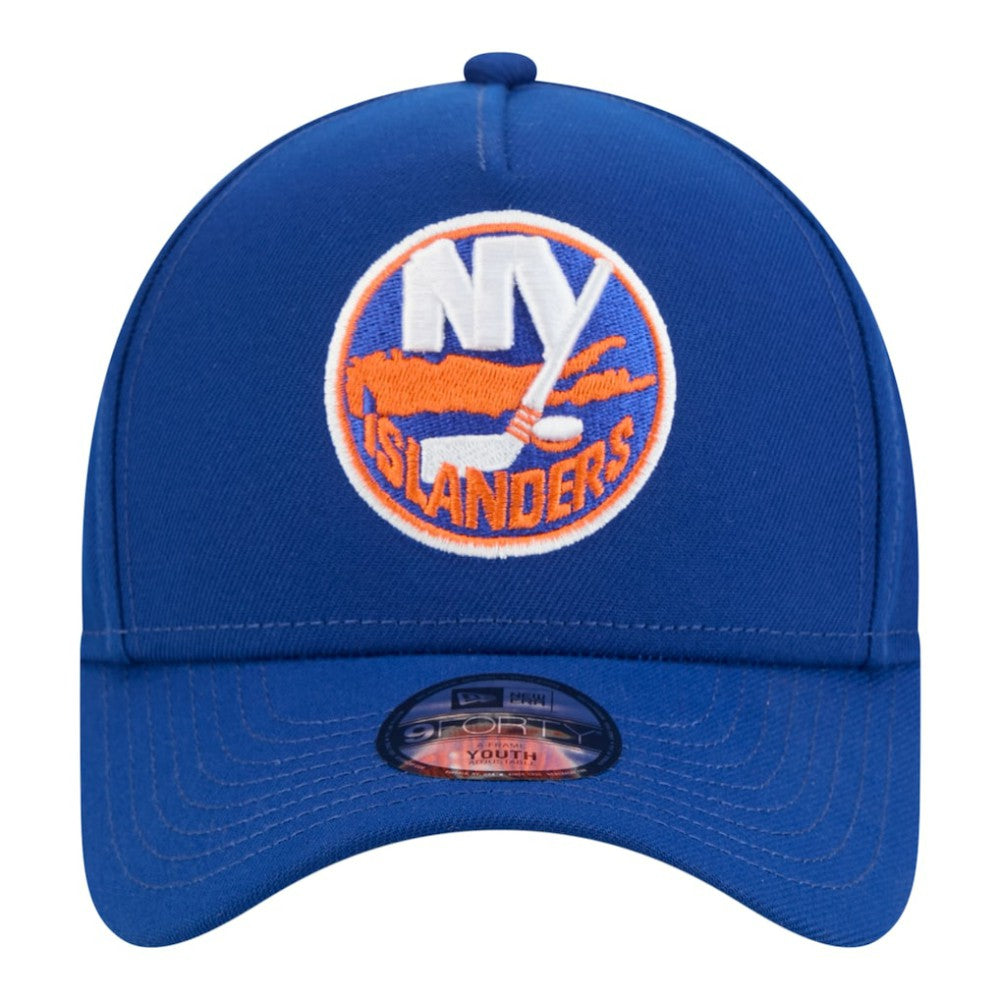 New York Islanders New Era Youth 9FORTY A-Frame Adjustable Hat - Royal - NHL
