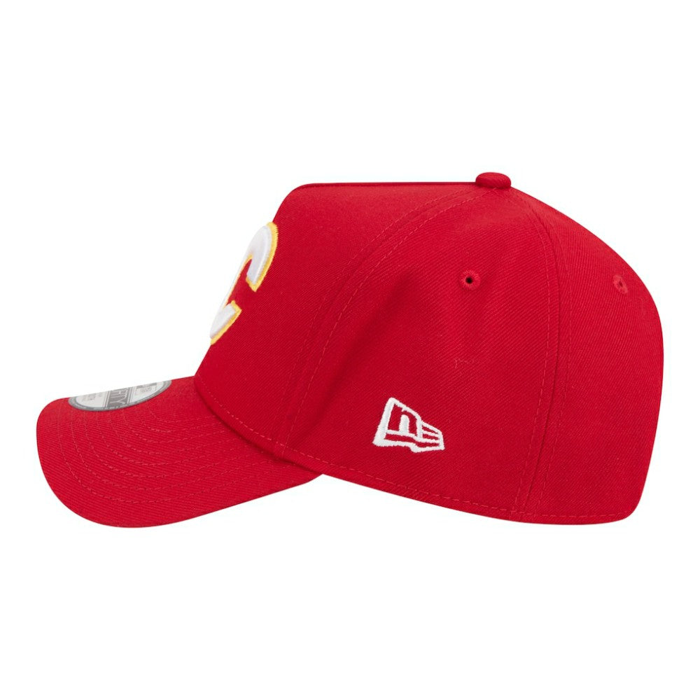 Calgary Flames New Era Youth 9FORTY A-Frame Adjustable Hat - Red - NHL
