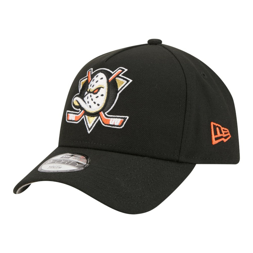 Anaheim Ducks New Era Youth 9FORTY A-Frame Adjustable Hat - Black - NHL
