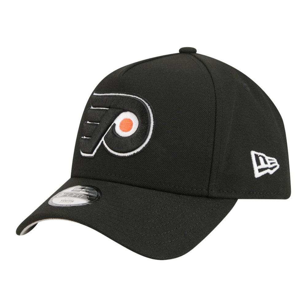 Philadelphia Flyers New Era Youth 9FORTY A-Frame Adjustable Hat - Black - NHL
